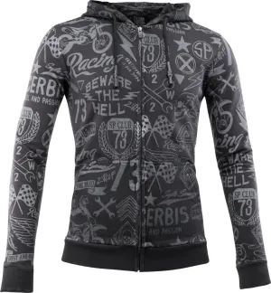 Acerbis Street SP Club jacket with zip, dark gray