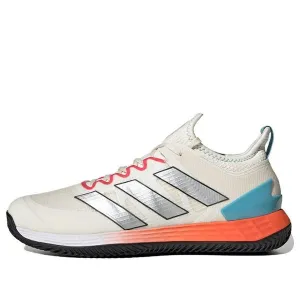 Adidas Adizero Ubersonic 4 Clay Court Tennis Shoes 'White Silver Metallic Preloved Blue', white