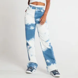 Bleached Denim Jeans