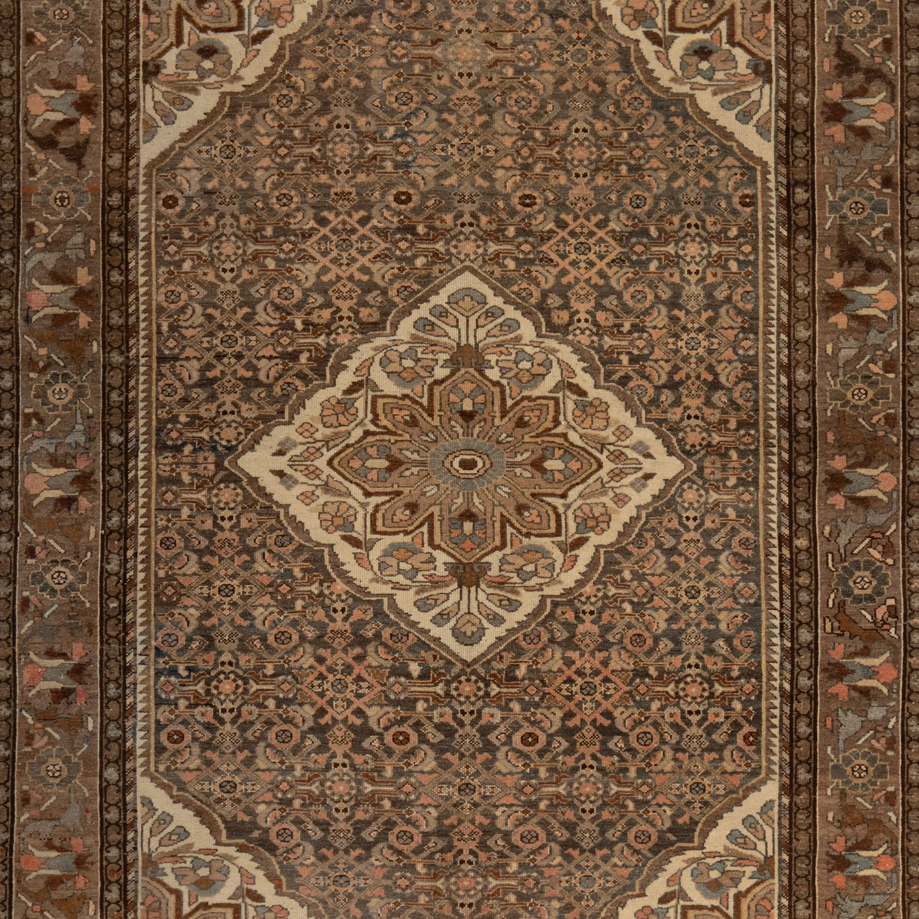 Brown Malayer Vintage Rug - 2'10" x 12'