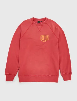 Deus Ex Machina Sunbleached Venice Sweatshirt - Rich Red