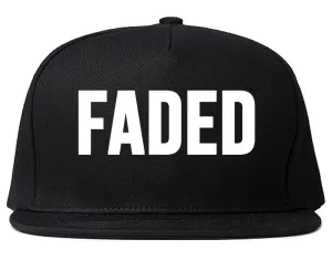 Faded Marijuana Weed Print Snapback Hat