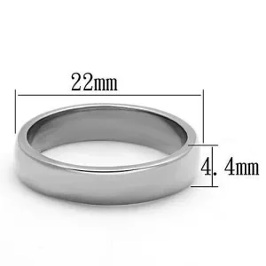 High polished (no plating) Stainless Steel Ring with No Stone for Women Style TK1375