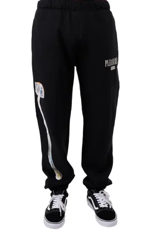 HUF x Pleasures Retro Fleece Joggers - Black