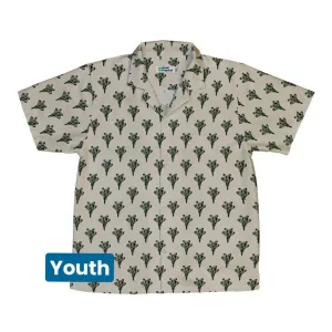 Stealth Fighters Tan Aviation Light Blue Youth Hawaiian Shirt