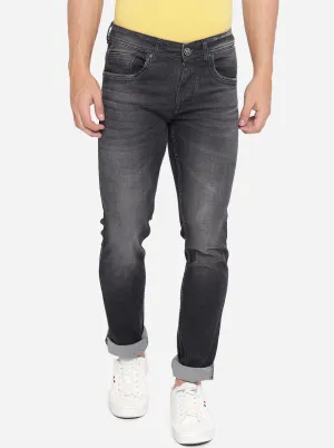 Steel Grey Washed Narrow Fit Jeans | Greenfibre