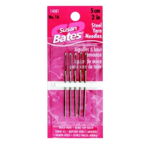 Susan Bates 5 Pack, Steel Yarn Needles, 2"