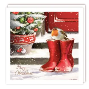 Tracks Publishing Big Boots to Fill Christmas Cards - Pack of 5