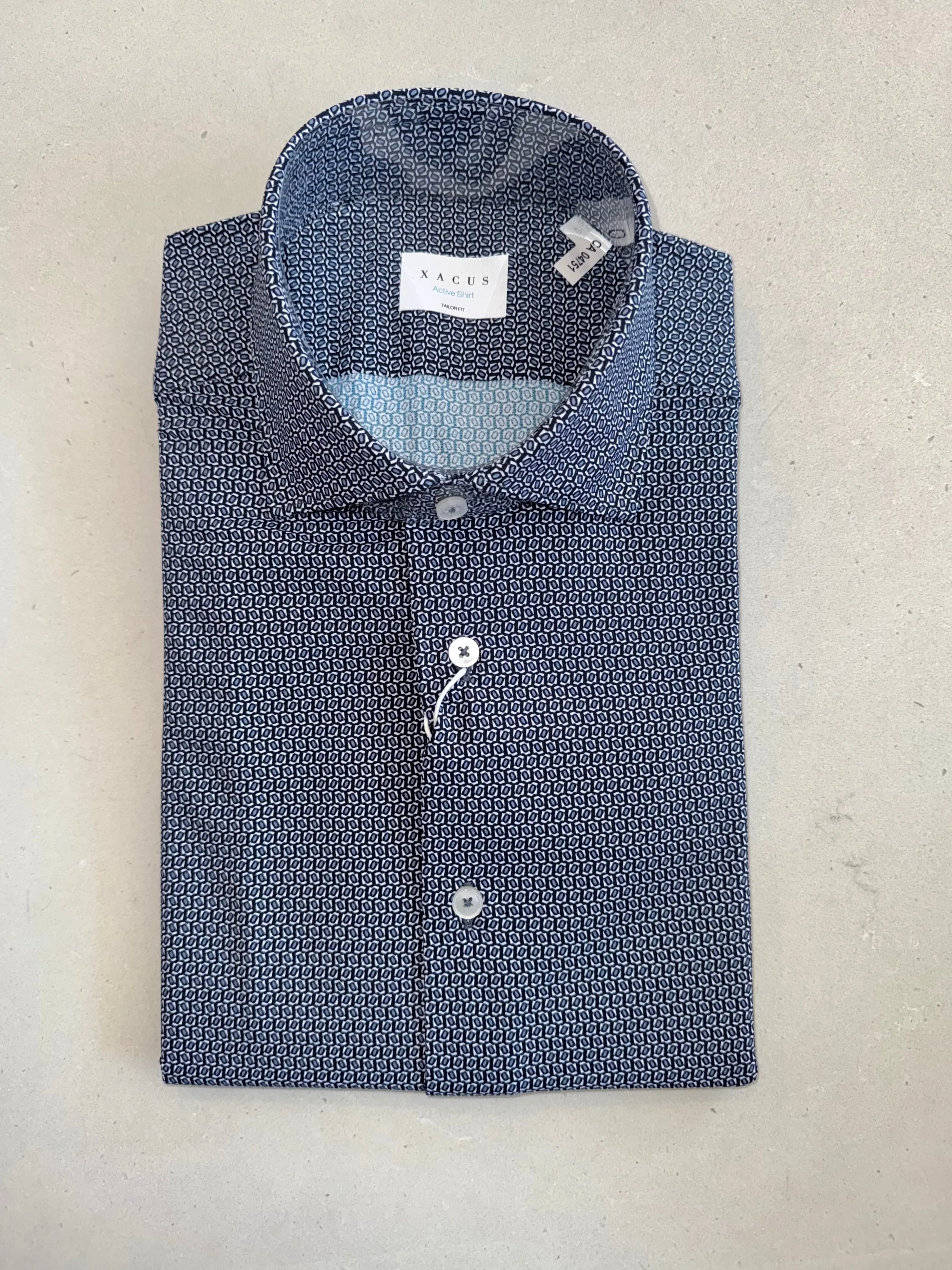 XACUS Domino Shirt Blue